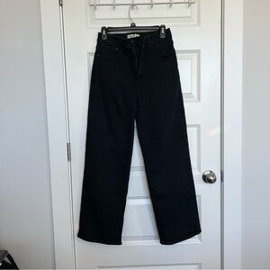 Madewell Black Flare & Wide Leg Jeans